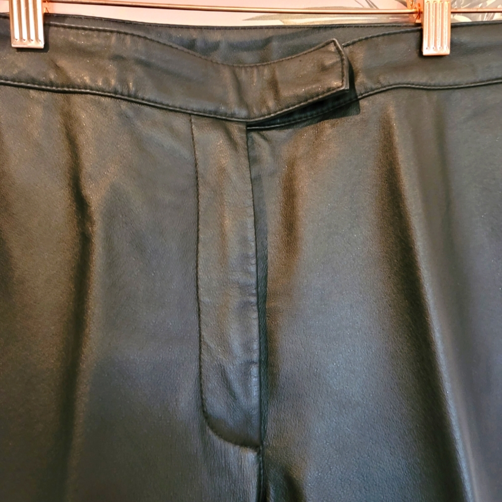 Boutique Europa Leather Pants Black View 2